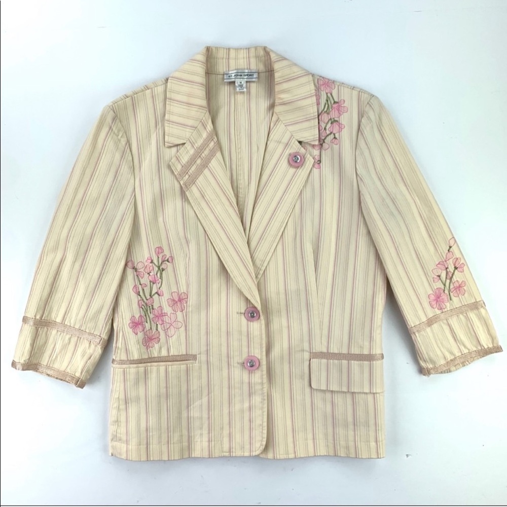 St. John • Floral Print Blazer